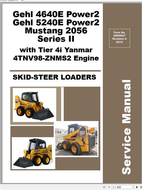 gehl skid steer 4640 turbo|gehl skid steer manual.